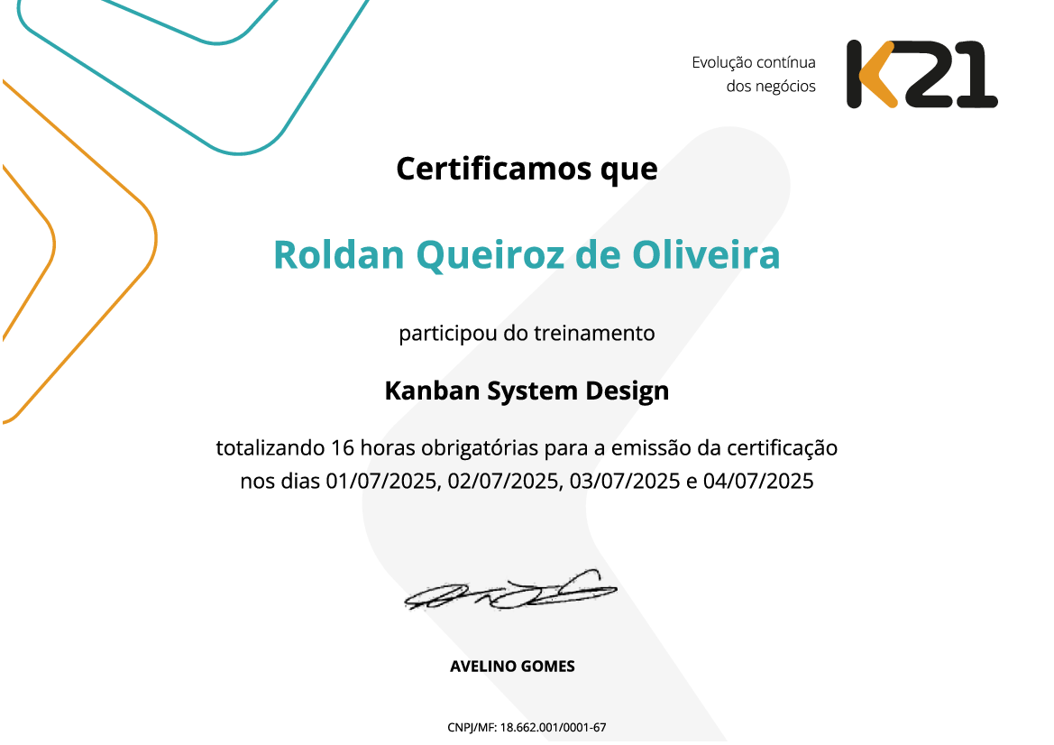 Certificado K21